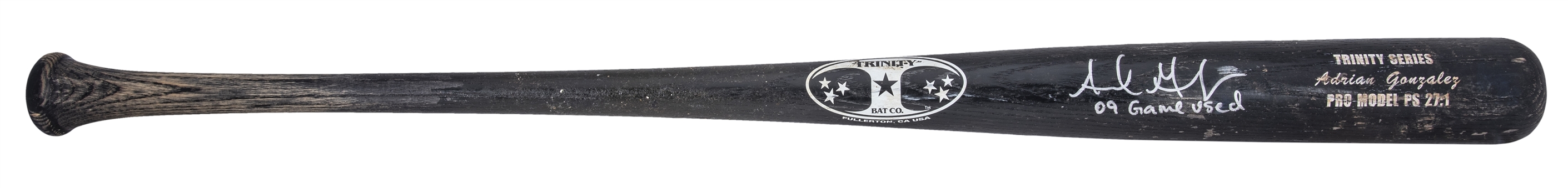2009 Adrian Gonzalez Game Used & Signed Trinity 325A Model Bat (PSA/DNA)